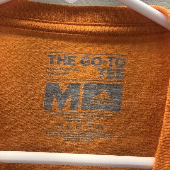 Vtg Tennessee Vols Shirt Adidas Go To Tee Volunteers Graphic I Bleed Orange Sz M - Picture 3 of 6